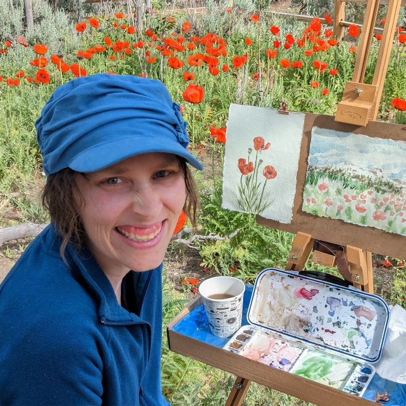 Original Painting: Poppy Field