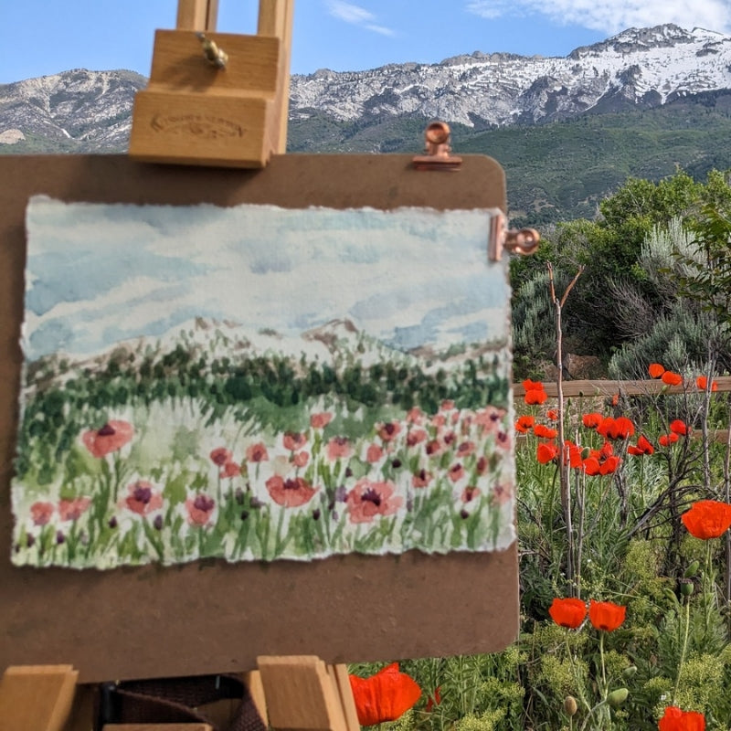 Original Painting: Poppy Field
