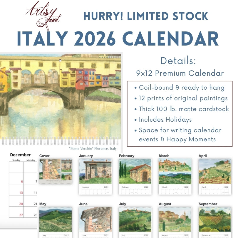 *PRE-ORDER* 2026 Italy Calendar