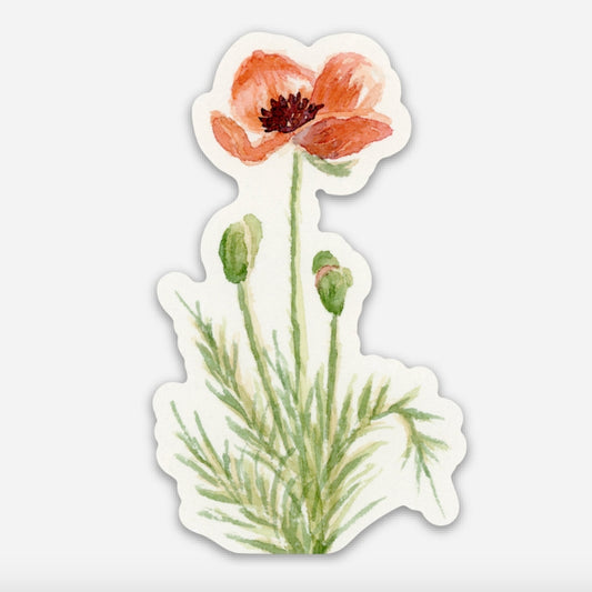 Sticker: Spring Poppies