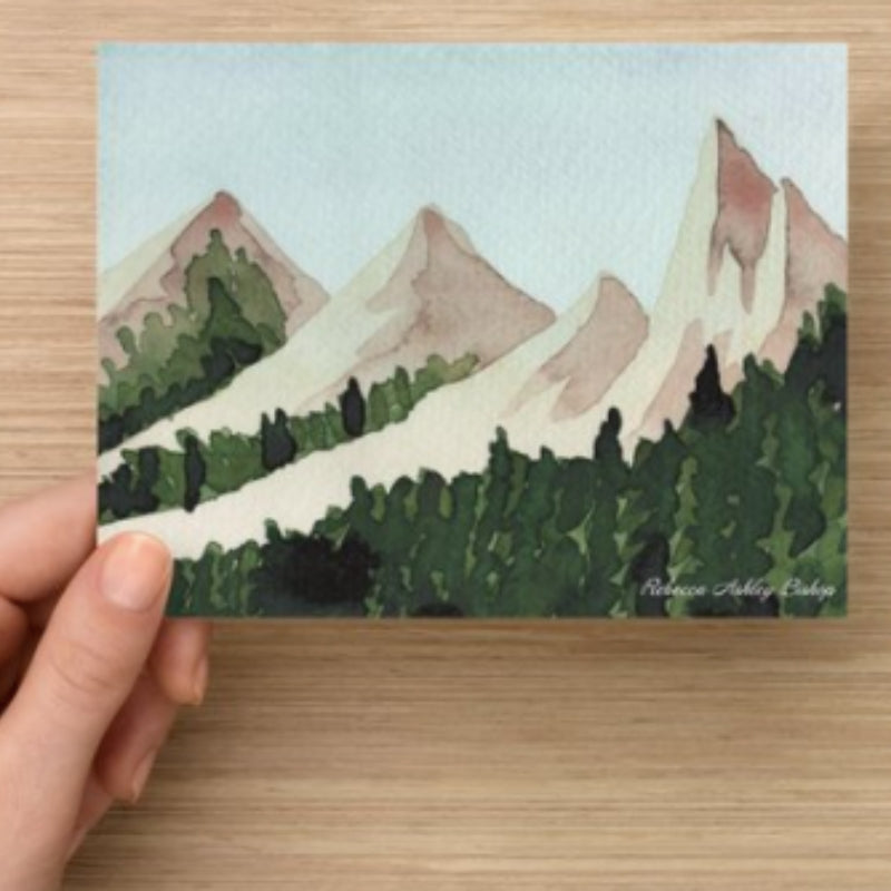 Linen Print: Miracle Mountains