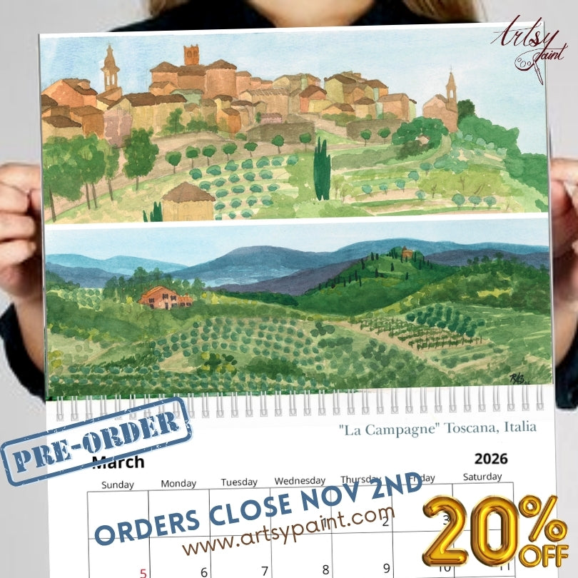 *PRE-ORDER* 2026 Italy Calendar