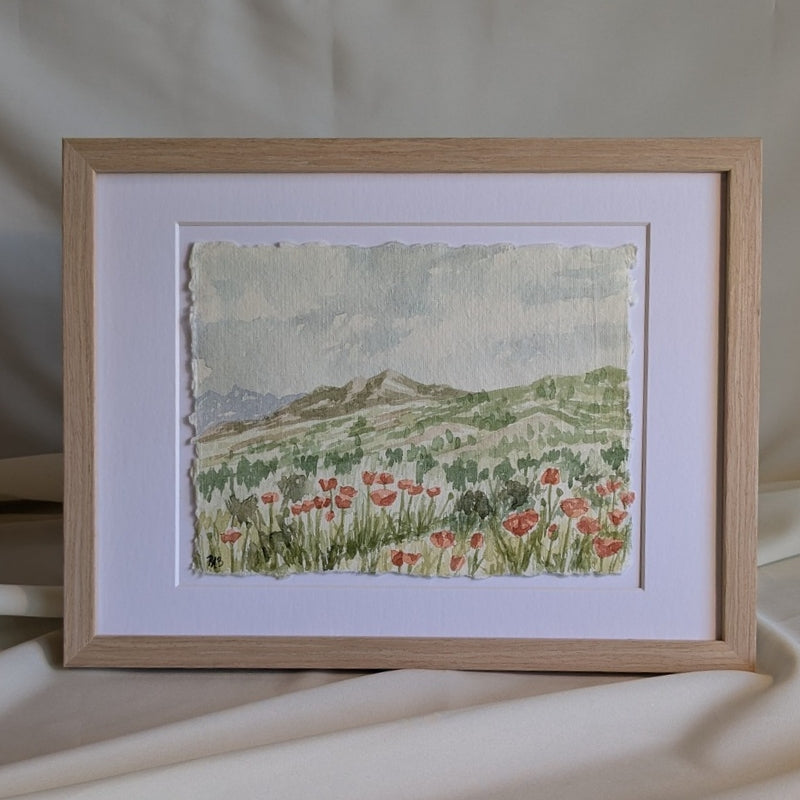 Linen Print: Poppy Dream