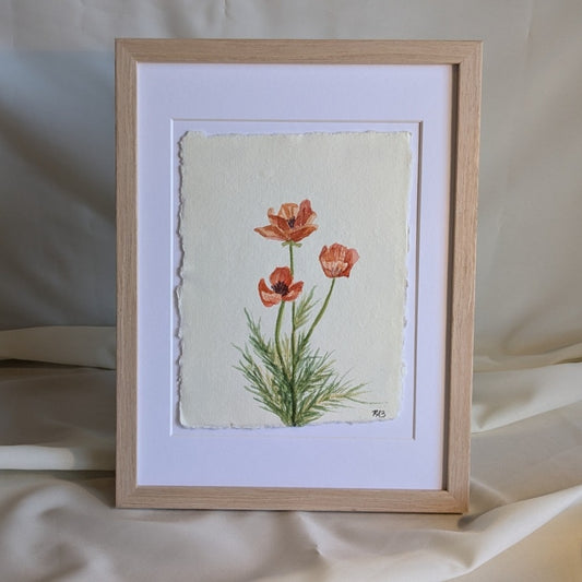 Original Painting: Wild Poppies