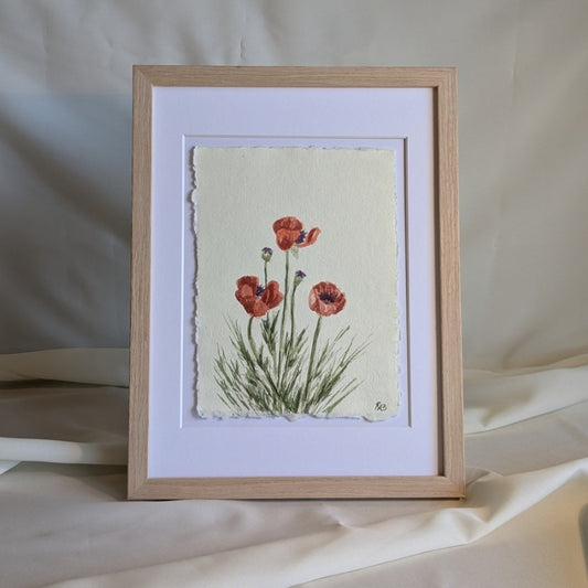 Original Painting: Rogue Poppy