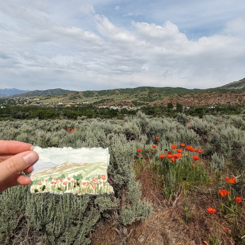 Original Painting: Breath of Poppies