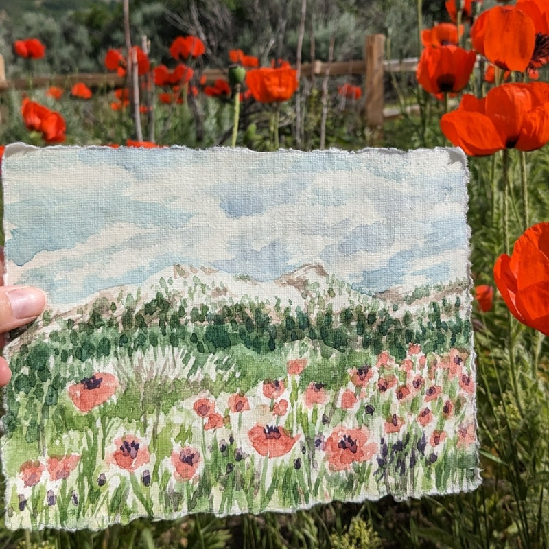Original Painting: Poppy Field